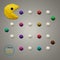 Colorful plasticine game play pacman