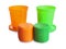 Colorful play dough and containers