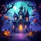 Colorful and Playful Art Style of Mischief Manor - Halloween-Themed Party with a Mischievous Twist