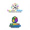 Colorful playful kids logo design