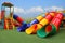 Colorful playground park is build happy children