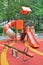 Colorful playground structure with plenty of Games for kids