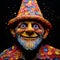 Colorful Pointillism Troll: A Unique And Eye-catching Dough Sculpture