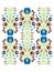 Colorful Polish folk inspired traditional floral pattern