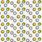 Colorful polka dot pattern. Hand drawn style dotted pattern, background