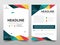 Colorful polygonal annual report Brochure design template vector. Business Flyers magazine poster.Abstract layout template ,