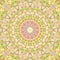 Colorful polygonal dynamic triangle mosaic mandala background design