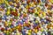 Colorful polysterene balls background