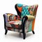 Colorful Pop Art Inspired Armchair With Luxurious Fabrics