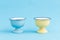 Colorful Porcelain Ice Cream Bowls with Enamel Look