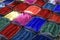 Colorful powders for religious purposes (Hinduism) on a market in Nepal