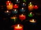 Colorful Prayer Candles