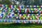 Colorful Prayer Flags. Tibetan Prayer flags with Buddhist scripts