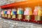 Colorful prayer Tibetan Metal Mantra wheels