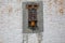 Colorful Prayer Wheel in Temple Wall, Bhutan