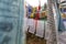 Colorful prayerflags at Burning Lake, a religious site, Jakar, Bumthang Valley, Bhutan