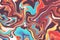 Colorful psychedelic background. Marbling texture. Marbling texture design. Colorful abstract background.