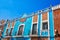 Colorful Puebla streets in Zocalo historic city center