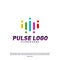 Colorful Pulse logo design concept vector. People Beat logo Template Vector