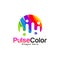 Colorful Pulse Logo Template Design Vector, Creative design, Icon symbol