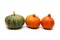 Colorful pumpkin and squash, Red Kuri, Kabocha,