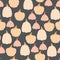 Colorful pumpkins seamless pattern