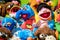 Colorful puppets from the Sesame Series
