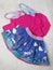 Colorful purple girl dress set