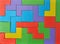 Colorful puzzle pieces background