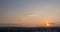 Colorful Quick Time Laps of the Sunset over the Horizon is 4K. Time lapse of Clouds at Sunset Illuminated by the Sun 4K