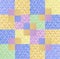 Colorful quilting design