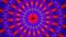 Colorful radial at center kaleidoscope background animation