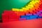 colorful rainbow brick background generative AI