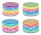 Colorful rainbow cakes, vector