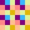 Colorful Rainbow Check Gingham Y2K Pattern