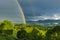 Colorful Rainbow in the French Pyrenees