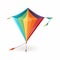 Colorful Rainbow Kite Vector Image On White Background
