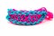 Colorful Rainbow loom bracelet rubber bands fashion close up