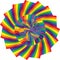 Colorful rainbow pinwheel