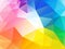 Colorful rainbow polygon background