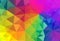 Colorful rainbow polygon background or vector