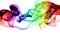 Colorful rainbow smoke, gay pride flag colors, LGBT community fl