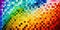 Colorful rainbow vivid mosaic of paper art background. Abstract glass glowing design. Unique digital concept Tiled wall.