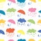 Colorful rainy seamless pattern.