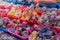 Colorful Rajasthani bangles, being sold at famous Sardar Market and Ghanta ghar Clock tower in Jodhpur, Rajasthan, India