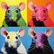 Colorful Rat Head Portraits In Banksy Style