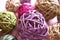 Colorful rattan balls