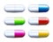 Colorful realistic capsules pill set vector illustration isolated on white