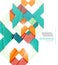 Colorful realistic geometric shape design template