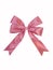 Colorful realistic satin dark pink bow and ribbon for gift wrapping elements. Pink satin handmade Bow  for valentines,
